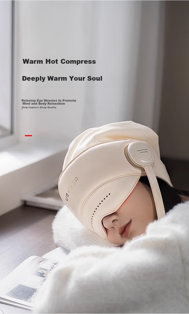 Liangjie R1 Head Massager Scalp Massage Device Automatic Massage Cap Portable Lightweight Pressure-Relieving Sleep Aid Eye Hot Compress Mid-Autumn Festival Birthday Gift for Friends And Parents 8