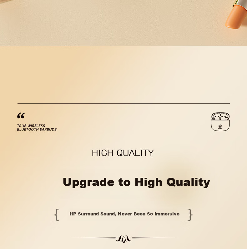 HP H10J True Wireless Bluetooth 5.4 ENC Calling Noise Reduction Semi In-Ear Compact Music Earphones Compatible with Apple And Android Phones for Gaming, Entertainment, And Office Use Lake Blue 12