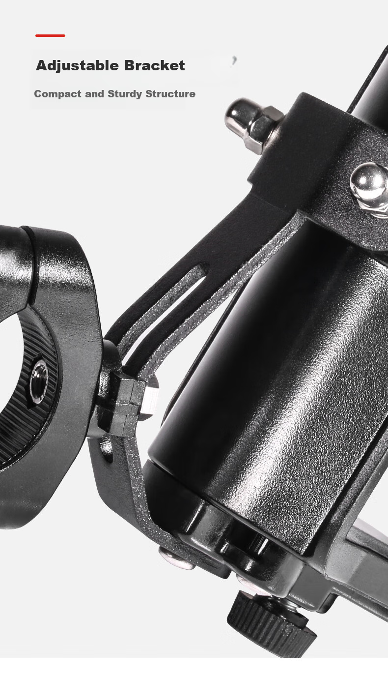 MOTOWOLF Motorcycle Cup Holder, Aluminum Alloy Riding Bumper Mounting Bracket, Electric Bike Bicycle Water Bottle Holder 10