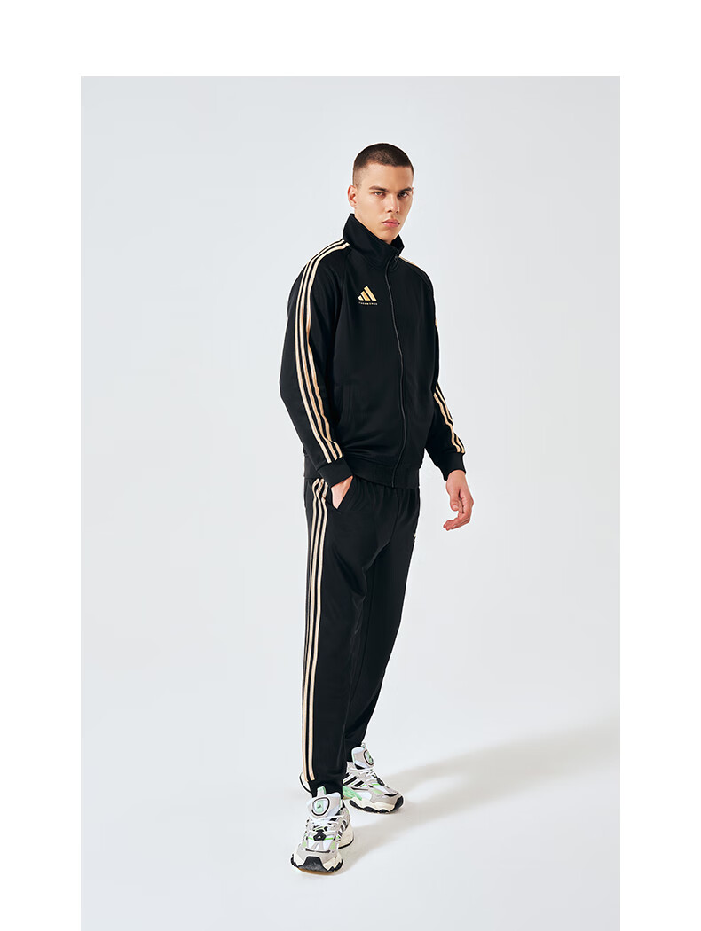 Adidas Men's Sports Pants, Spring Outdoor Casual Sweatpants, Running Trousers, Joggers, Black And White, Size L 15