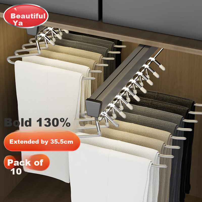 MARYYA Goose-Shaped Pants Hanger, Household Seamless Non-Slip Trouser Drying Rack, Specialized Storage Organizer for Pants Hangers