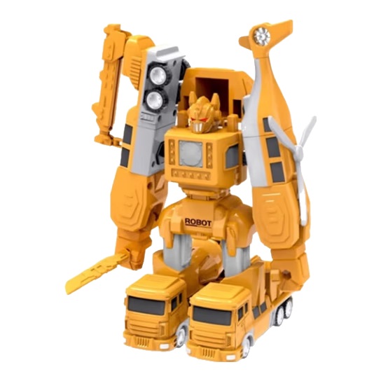 Mabao Twin Baby Children's Day Birthday Toy 1-3-6 Years Old Boys Magnetic Assembly Transforming Engineering Vehicle Educational Toy