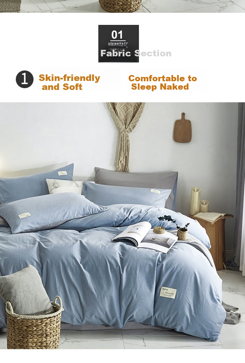 Nanjiren Skin-Friendly Duvet Cover Single Piece, Single Bed College Dormitory Washable Quilt Cover Single Piece Bedding, 200*230cm 3