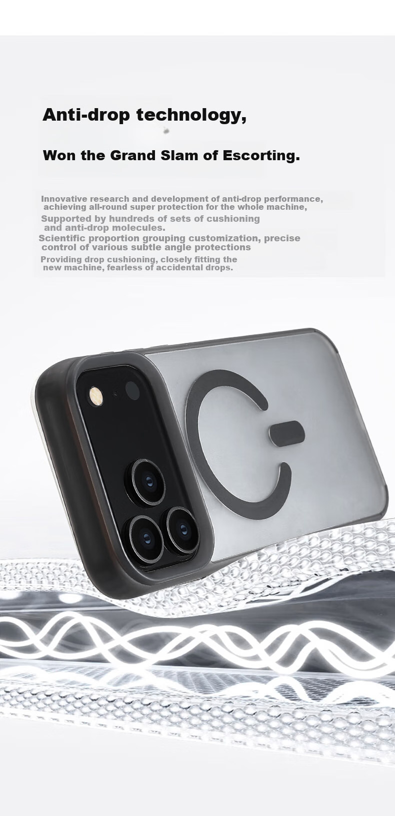 Sihuanke Magnetic Matte Skin-Like Anti-Drop Fingerprint-Resistant Case for Apple IPhone 18 Pro / IPhone 17 Pro, New Model Phone Case, White 4