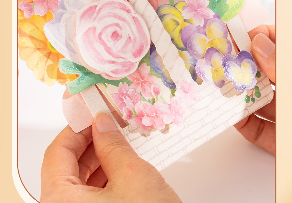 M&G Graduation Card 3D Bouquet Birthday Card Graduation Gift Handwritten Postcard for Teacher Elder Friend Souvenir Desktop Origami QB0054 8