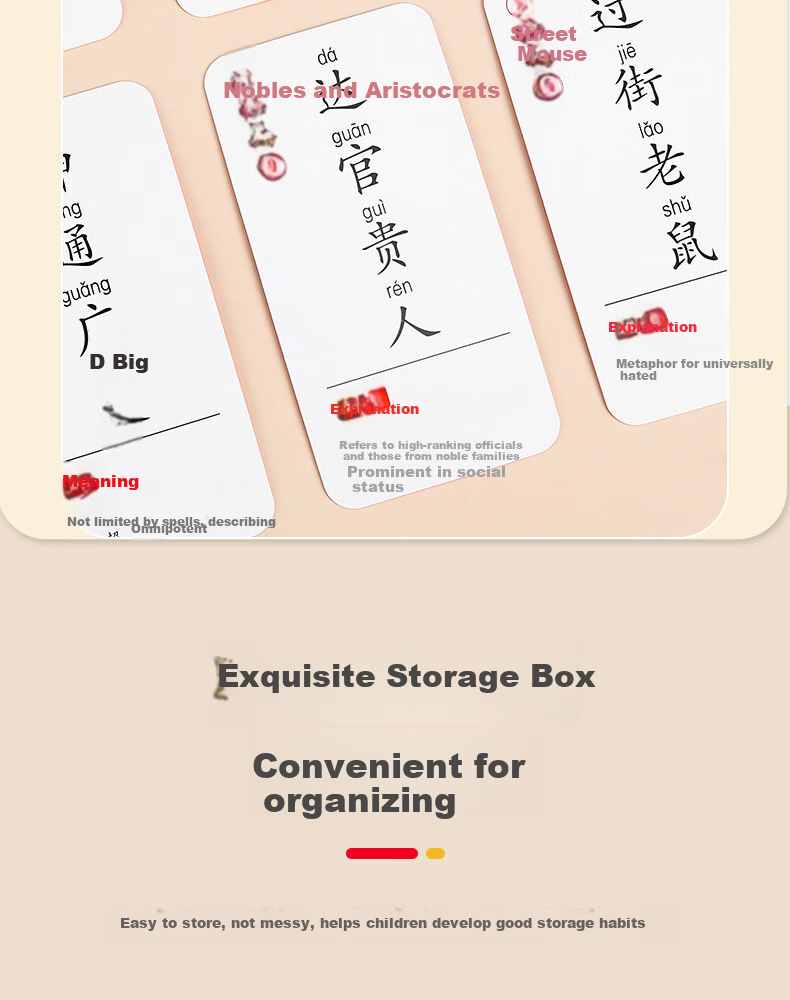 WEINIXIAOXIANG Early Education Flashcards, Word Recognition Cards, Number Recognition Children's Toys, 1-100 Detachable Boxed Educational Toys for Ages 7-10 11