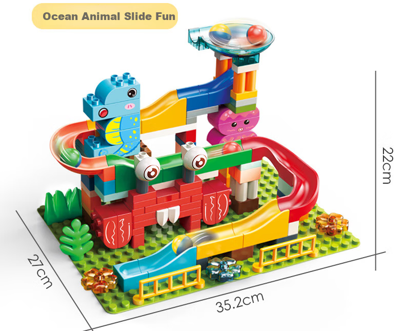 FEELO Compatible with LEGO Large Particle Building Blocks Toy, Birthday Gift for Boys And Girls, Children's Zoo 2621 5