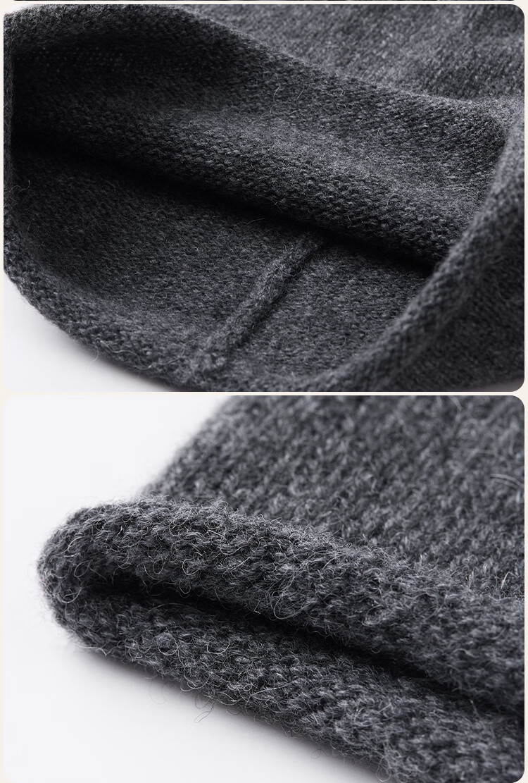 JIUMU Pure Wool Warm Knitted Beanie Headwrap Cold Weather Hat Stackable Maternity Cap Autumn Winter Outdoor Cold Protection Hat for Women 19