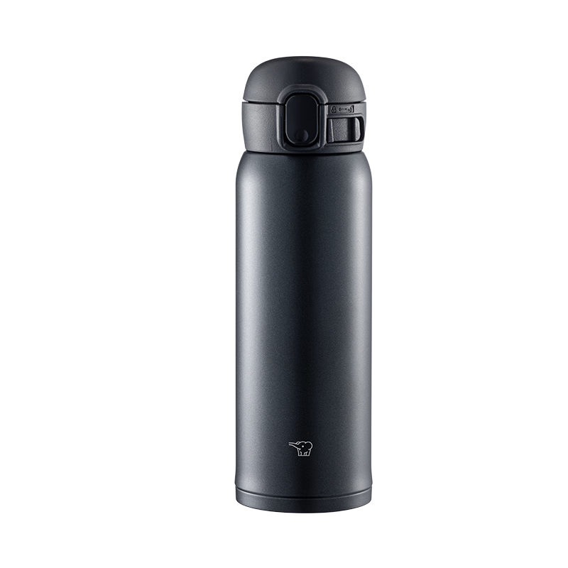 Zojirushi SM-WE48-BA Flip Lid Mug 316 Stainless Steel Portable Student Black Water Bottle