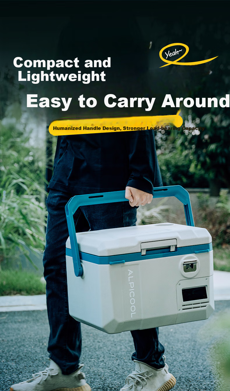 Alpicool New Portable Refrigerator for Camping, Dormitory, Small Office, Car And Home Use MC15 4