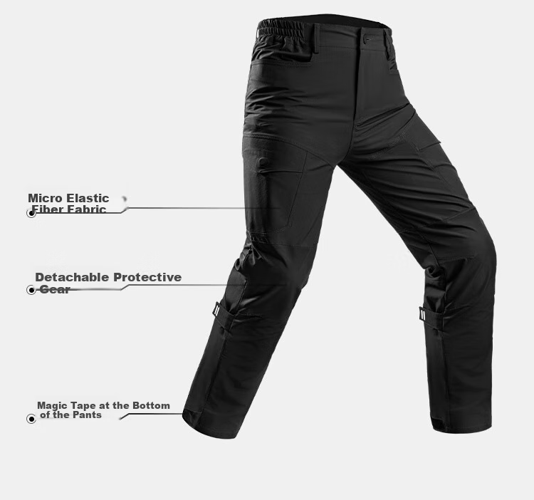 MOTOWOLF Motorcycle Quick-Release Riding Pants, Motorbike Anti-Fall Winter Warm Windproof Quick-Release Trousers, Windproof Pants, Cold-Resistant Quick-Detach Pants 4