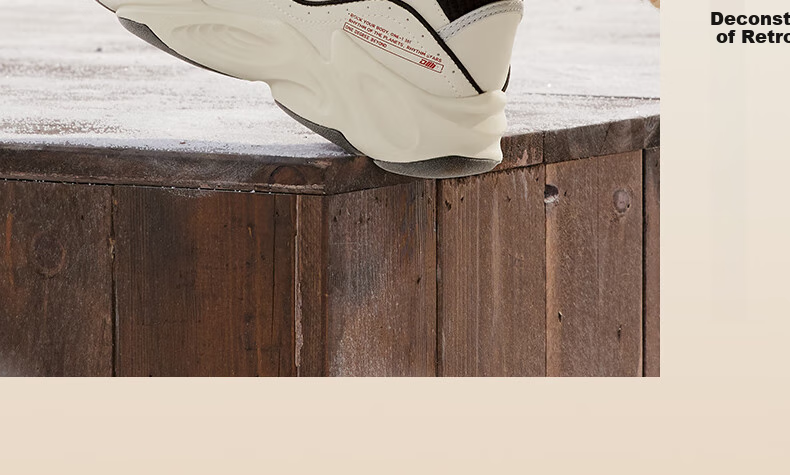 361° Women's Sports Shoes, Autumn And Winter Warm Fleece-Lined Retro Thick-Soled Casual Dad Sneakers, Women's 681946707A-9 10