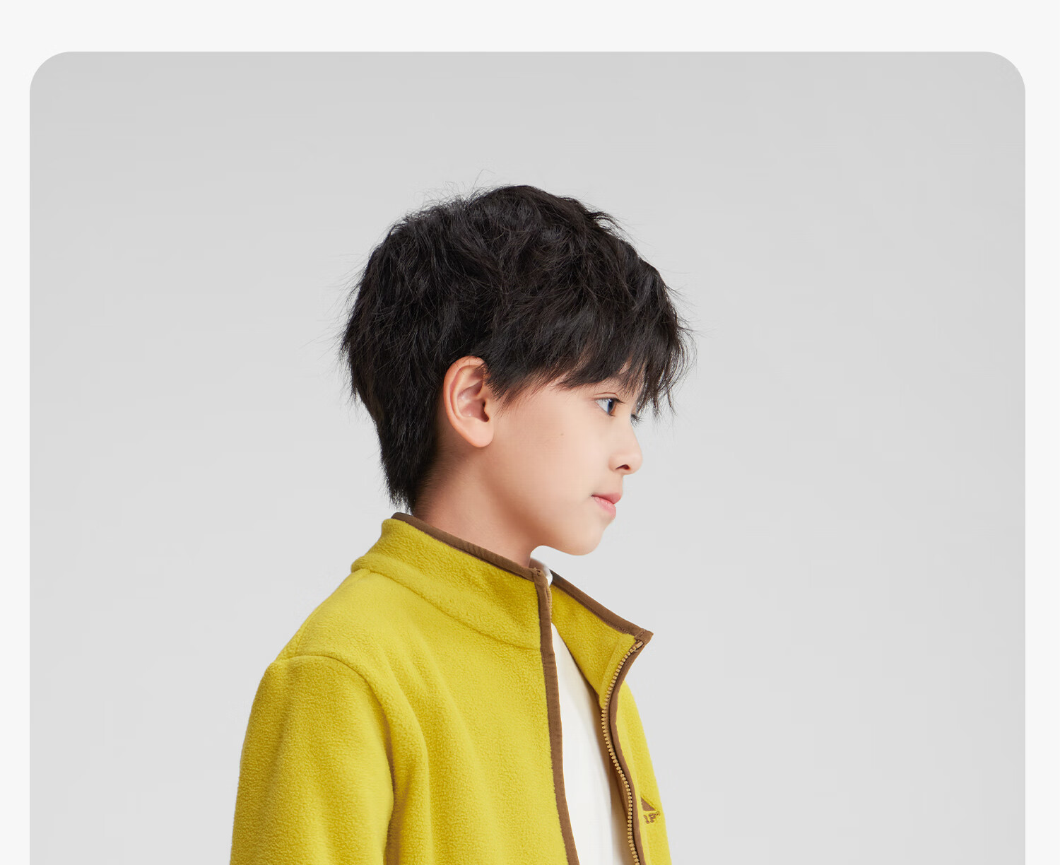 Zuoxi Boys' Fleece Jacket, 2025 New Style Children's Autumn And Winter Wear, Warm Plush Outerwear for Boys, Yellow, Size 150 41