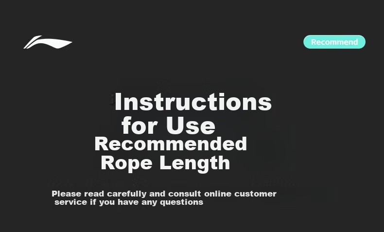 Li-Ning Counting Jump Rope for Adults, Children And Middle School Students, Specialized for Physical Education Exam Speed Test, Steel Wire Professional Weight Loss Rope 33