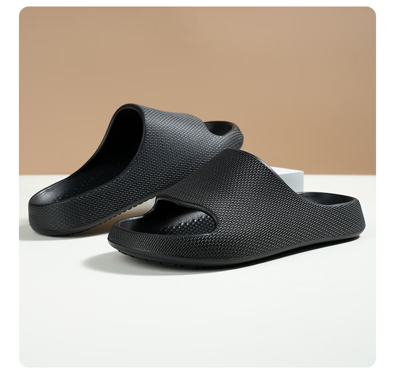 CARTELO Men's Slippers Indoor Bathroom Shower Flip Flops Black 42-43 Model 1609 3