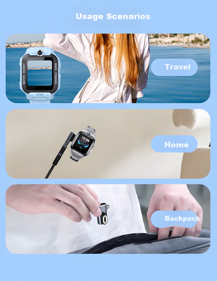 LANGLING Compatible Magnetic Charging Cable Adapter for Xiaotiancai Watch Charger, Universal Type-C, for Z11/Z10/Z9/Z8/Z8A/Z7S/Z7/Z6Pro/Z6S/Z6A Children's Smartwatches 6