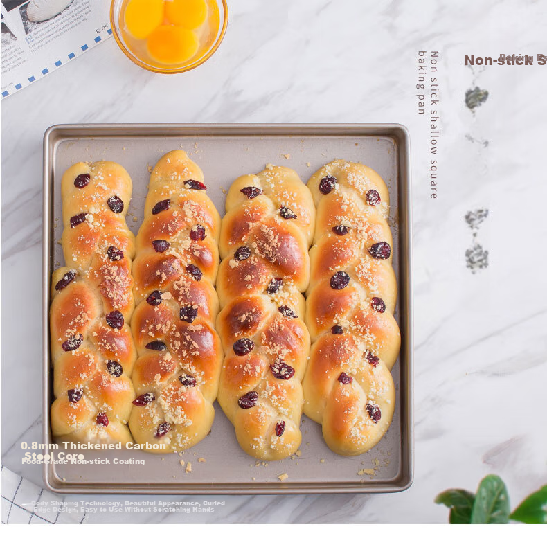 Mohuanchufang Square Baking Tray Snowflake Su Oven-Specific Cake Roll 28cm Baking Swiss Roll Snowflake Pastry Tiramisu Mold 2
