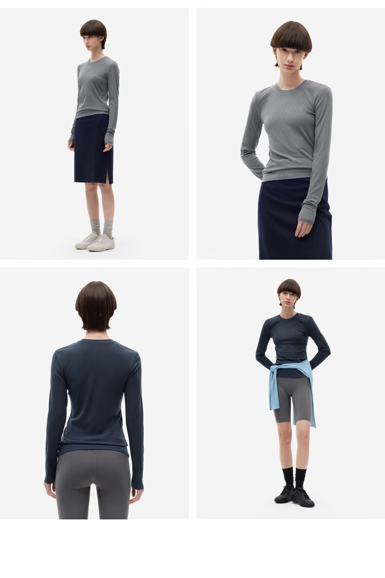 Bananain [Celebrity Style] Hot Skin 501 + Women's Base Layer Thermal Underwear, Autumn Undershirt, New Top 14