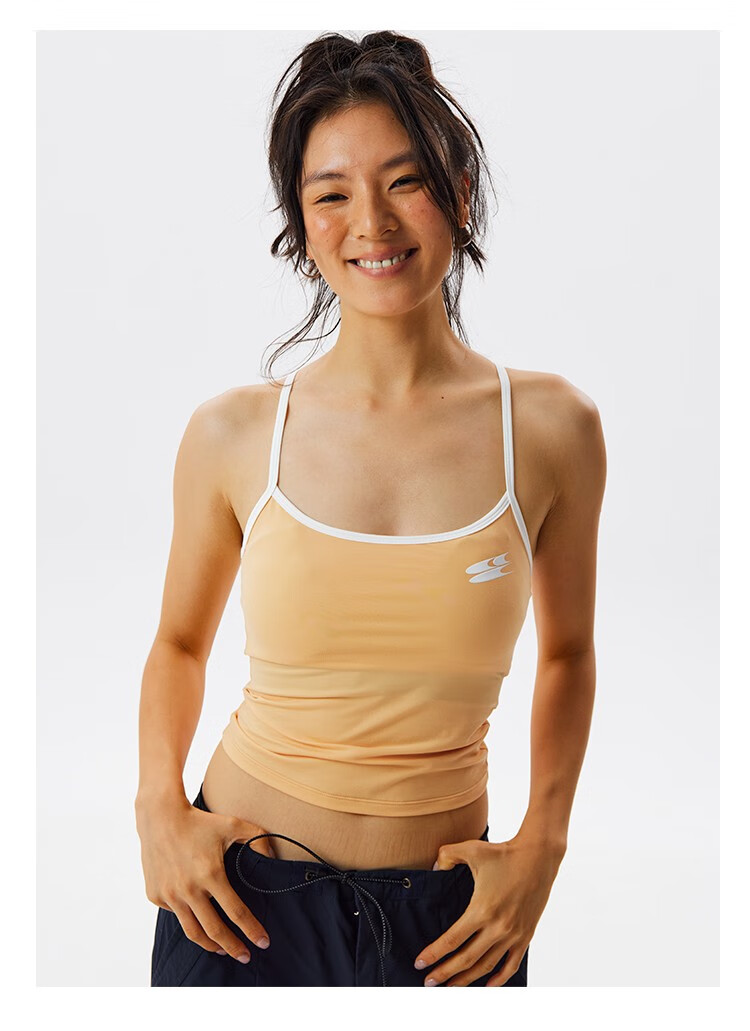 Crying Center CryingCenter 37.5™ Technology Sports Colorblock Waist-Cinching Tank Top Light Orange L 25