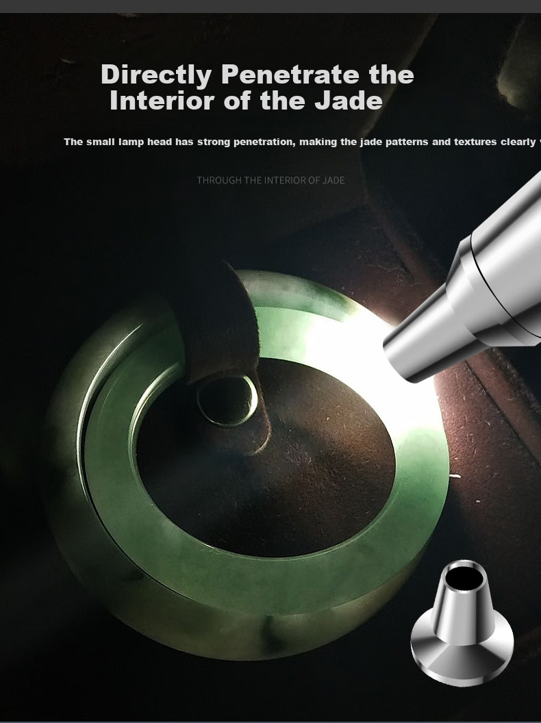 SHENYU Purple Light Flashlight for Jade Authentication, 365nm Strong Light for Jewelry, Antiques, Jade, And Currency Inspectio 9
