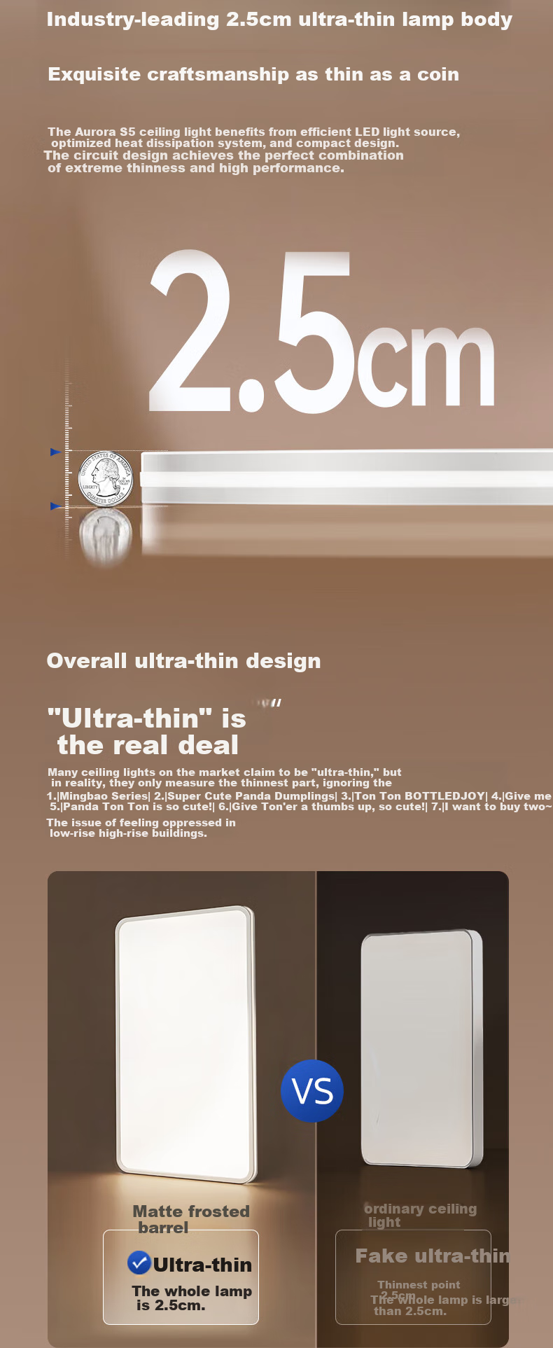 Midea Ultra-Thin Ceiling Light for Living Room And Bedroom, Full Spectrum Eye Protection Smart Control Square Light Aurora S5 with Installation Included 11