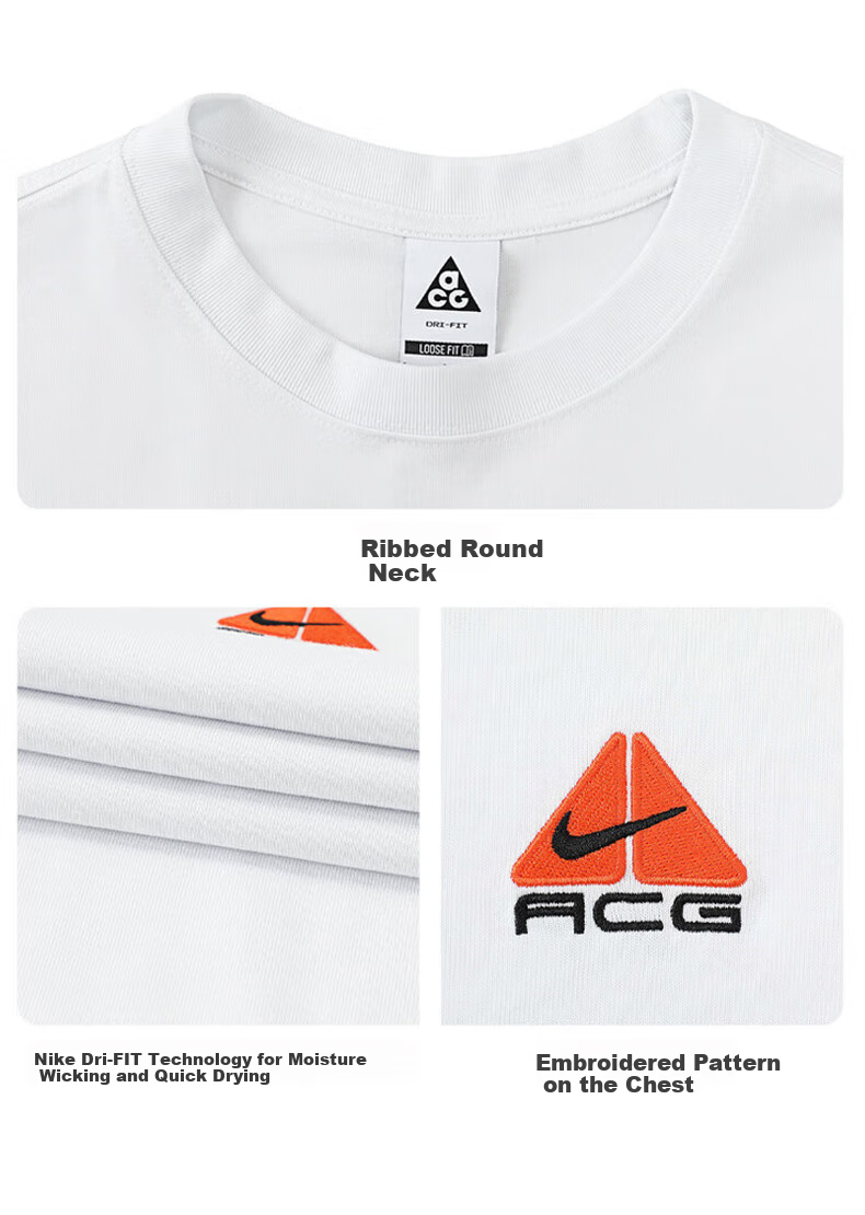 NIKE Men's Pullover, Knitted Crew Neck, Sporty Casual, Simple Versatile DR7754-121 White L 3
