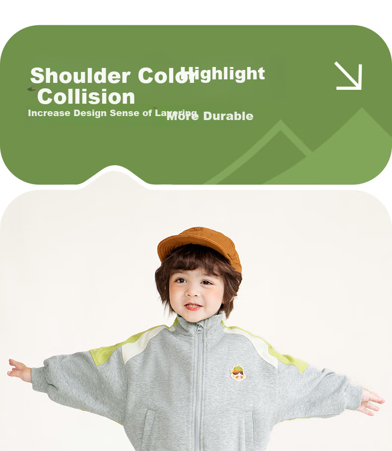 Ciciibear [Level 3 Anti-Pilling] Ciciibear Boys' Sweatshirt Set, Children's Long-Sleeve Autumn Outfit, Baby Outdoor Spring And Autumn Sportswear 6