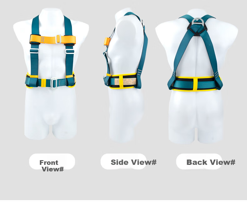 SHANDUAO Three-Point Safety Harness, AD8901 Single Small Hook, 1.8 Meters, Fall Protection for Working at Height, New National Standard 4