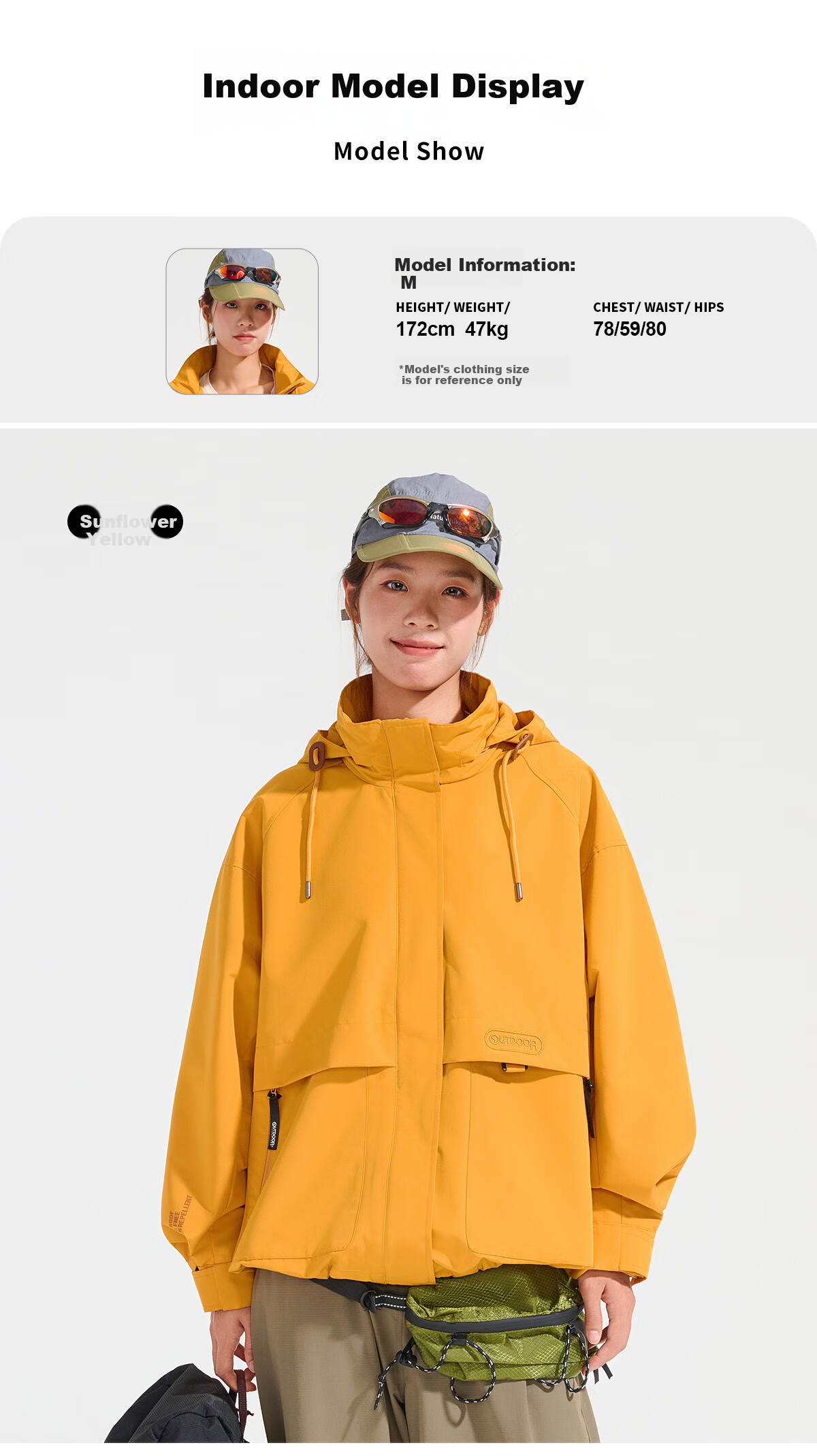 OUTDOOR PRODUCTS [Huangmeirou] Functional Three-In Fleece Jacket for Women, Windproof Coat, China Red 18