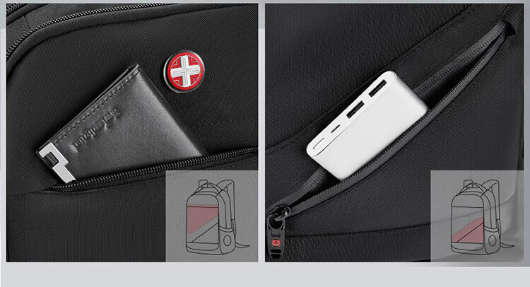 CROSSGEAR Swiss Army Knife Large Capacity Business Travel Backpack for Men 17.3-inch Laptop Bag 4