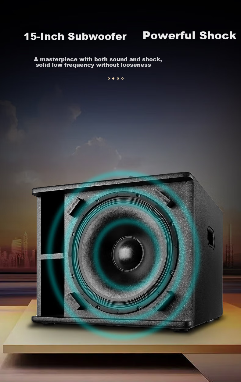 WESTDING Home KTV Karaoke Sound System Complete Equipment for Karaoke And Home Theater, Supermarket And Home Living Room Conference Store High-Power 15-Inch Passive Subwoofer W-15 One Unit 3