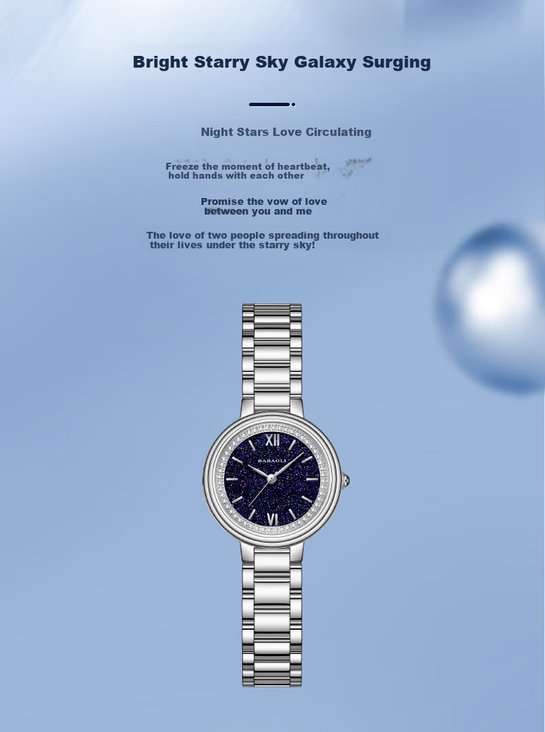 Babaoli Brand Women's Watch, Elegant Ladies' Timepiece, New Style, Light Luxury, Niche High-End, Top Ten Birthday Gifts, Practical 3