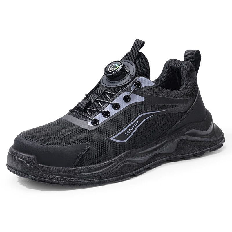 BlueOwl Shield Men's Winter Work Safety Shoes DL279FBK, Lightweight, Anti-Smash Toe, Puncture-Resistant, Slip-Resistant, Size 42