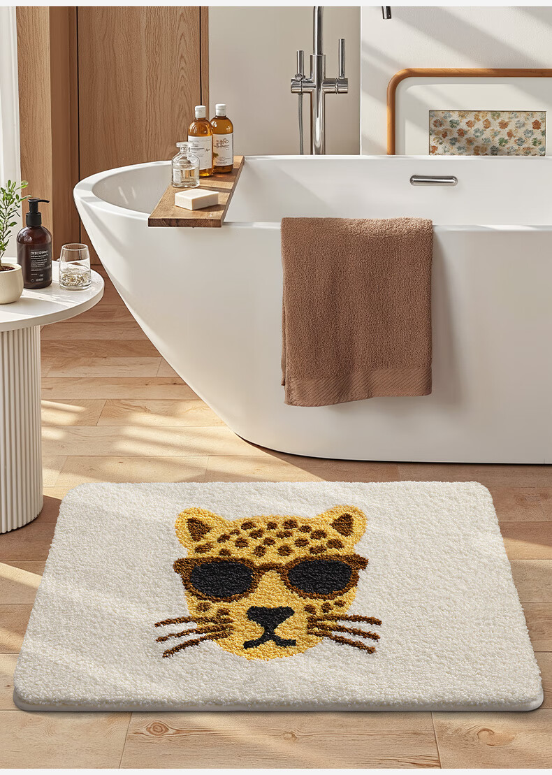Da Jiang Bathroom Floor Mat Absorbent Bath Mat Toilet Door Entrance Rug 40x60cm 7