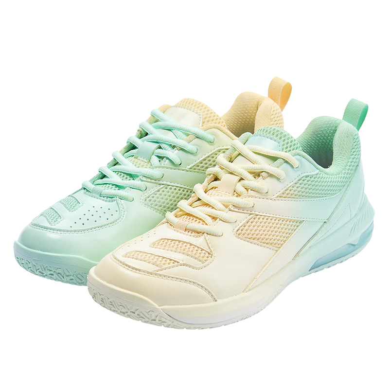 KAWASAKI Unisex Badminton Shoes Non-Slip Shock Absorption Professional Training Competition Sports Shoes Whale Dream Fantasy Green Size 37