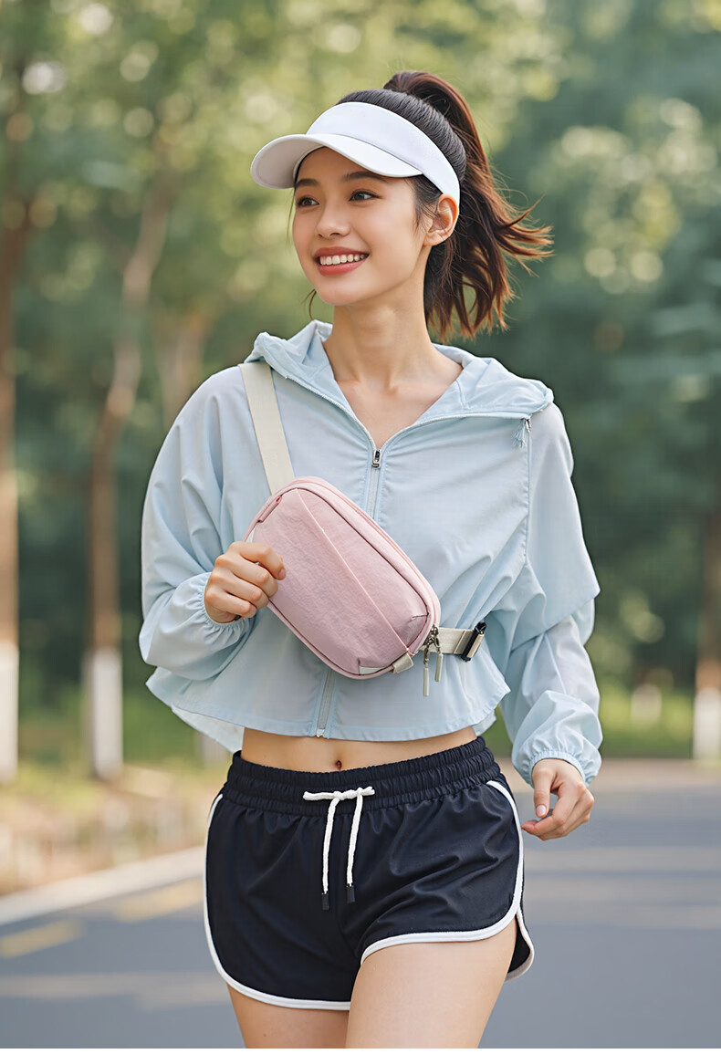 Inateck Women's Lightweight Crossbody Bag Chest Bag Shoulder Bag Student Sports Casual Waist Bag Phone Bag Commuter Small Bag Tundra Green 8