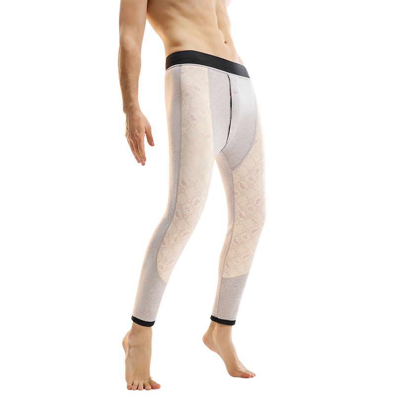 Modal [Cashmere Windproof] Thermal Pants Men's De Rong Tencel 100% Wool Large Knee Protector Cold-Resistant Cotton Base Pants
