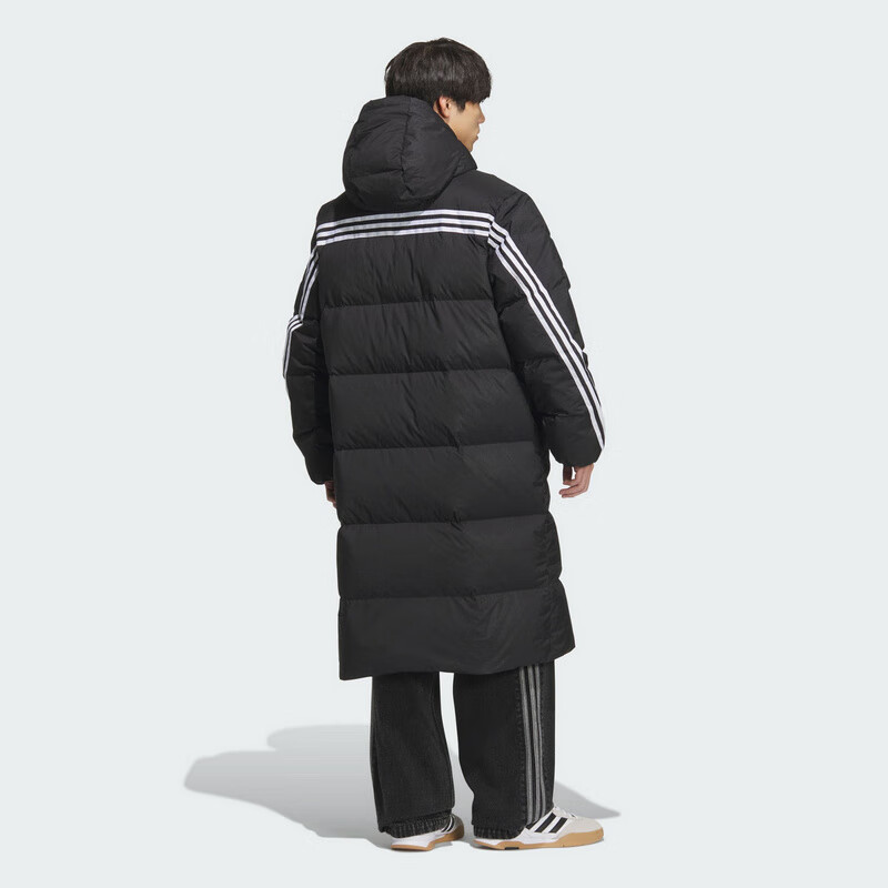 Adidas Originals Unisex 3S LONG DOWN U Long Down Jacket KC2564 Black S 3