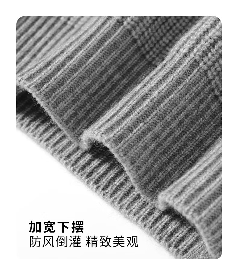 Baleno S&K Series Men's Knit Sweater Autumn Winter Thickened Simple Casual Warm Jacket Daily Versatile Loose Outerwear 6