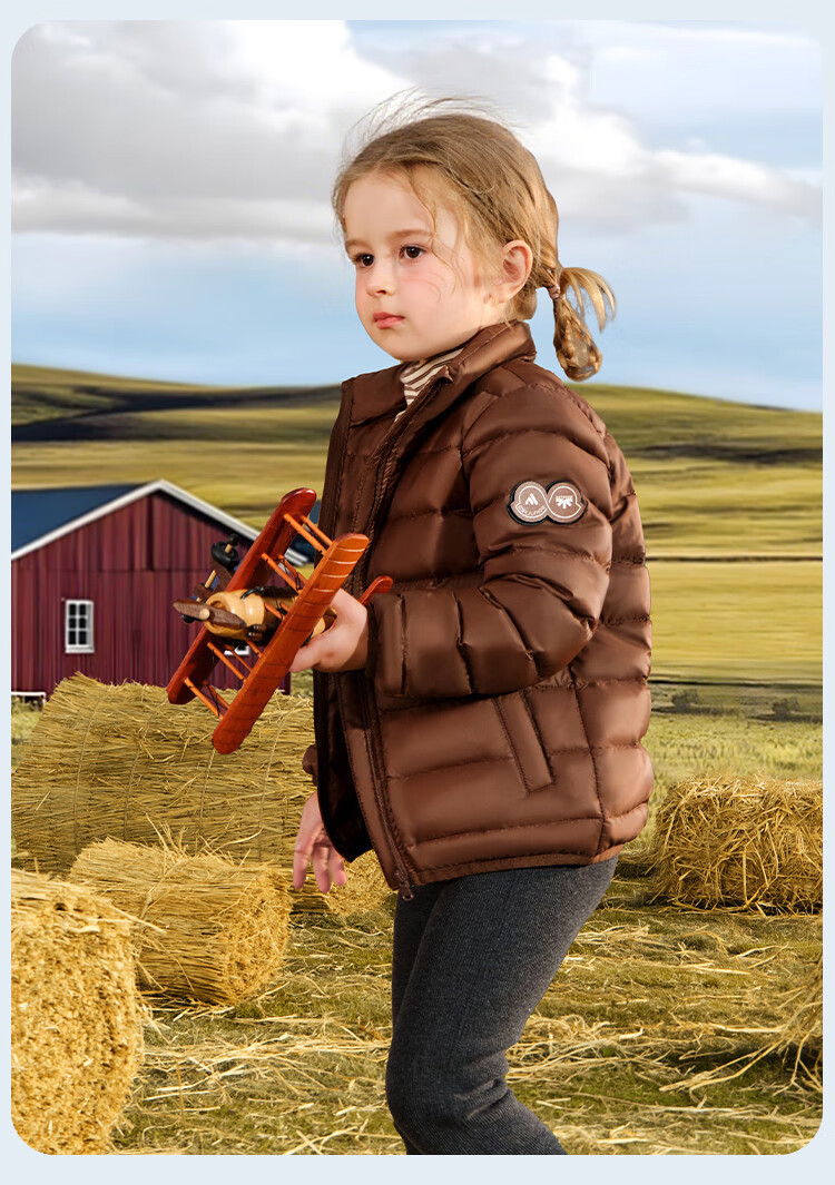 ASK JUNIOR 90 Canada Duck Down Parent-Child Warmth Down Jacket 25 Winter Children's Boys and Girls Large Kids 7A Antibacterial Lightweight Warm Coat 3
