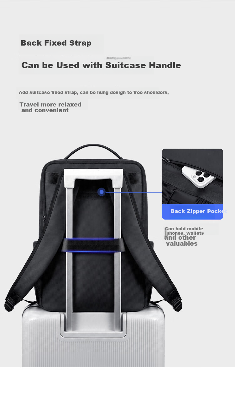 GOLF Backpack for Men, Travel Backpack 15.6/16 Inch Laptop Bag, Student Schoolbag with Multiple Compartments, Water-Resistant Business Travel Bag 15
