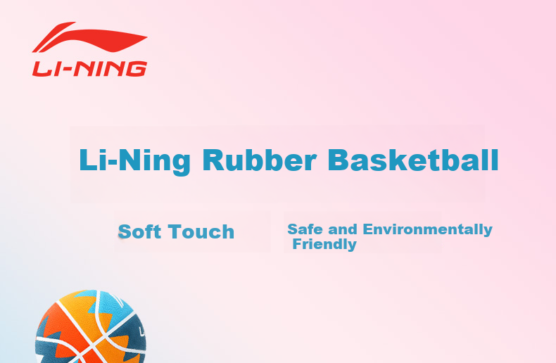 Li-Ning Basketball for Indoor And Outdoor Use on Cement Courts And Rubber Surfaces, Size 7 Basketball LBQK697-2 1