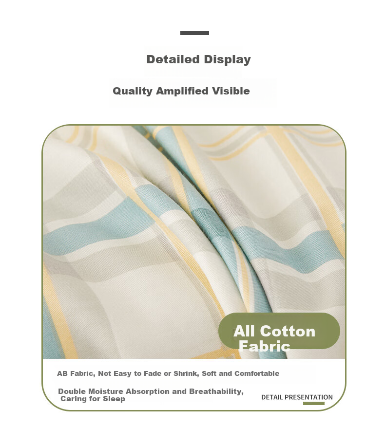 Grace Class A Pure Cotton Fabric Summer Quilt, Air Conditioning Cool Quilt, 2 Jin, 150*200cm, Plaid Patter 8