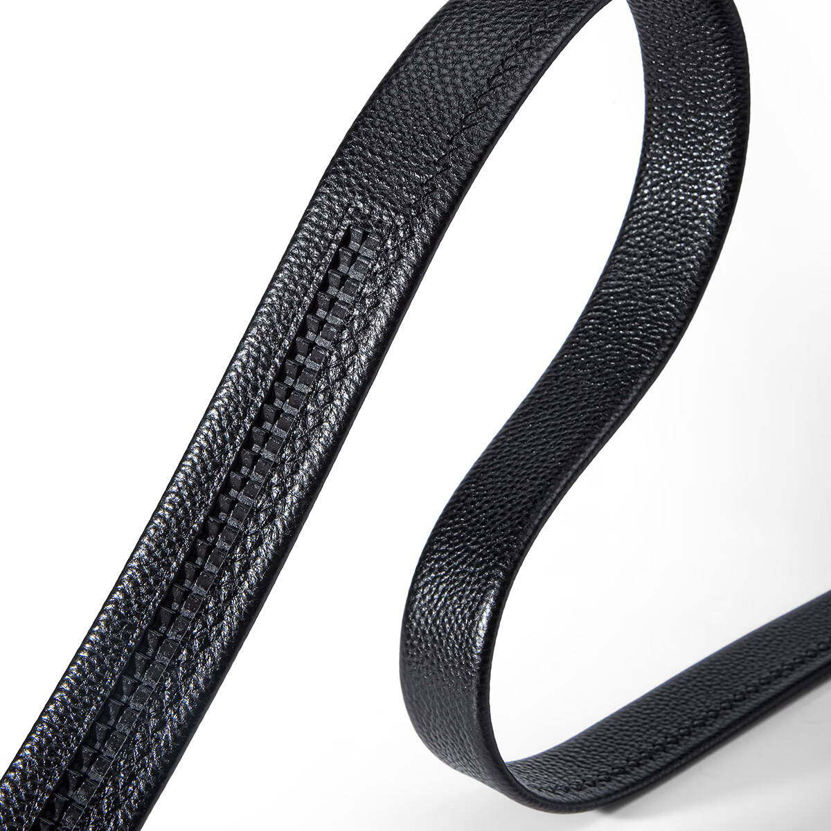 HONGU Men's Genuine Leather Automatic Buckle Belt Casual Waistband Youth Pants Belt Gift Box 120cm New Year Birthday Gift 5