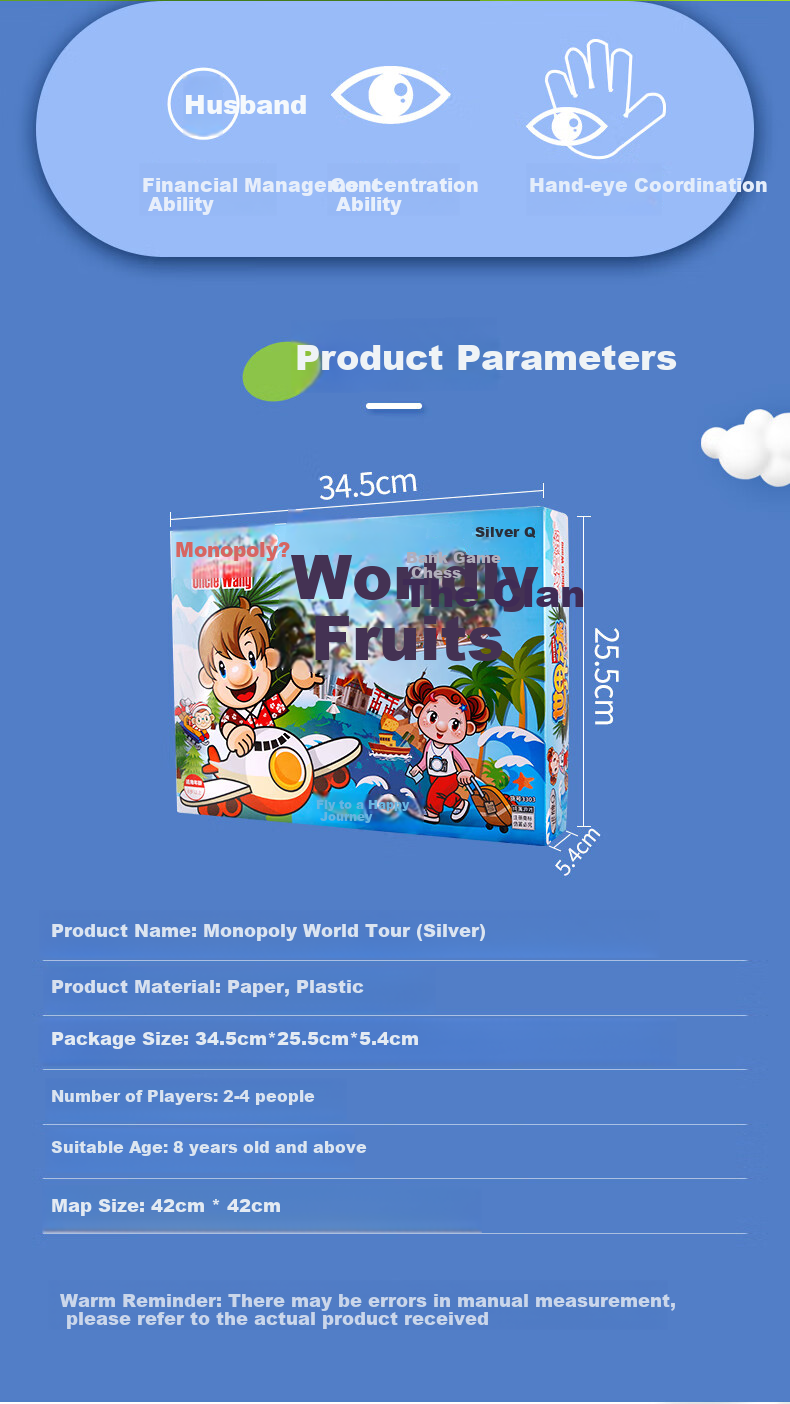 Dafuweng World Travel Card Game, Dafuweng Silver Edition Board Game Deluxe Version, Adult And Children's Toy, Strategy Game 2