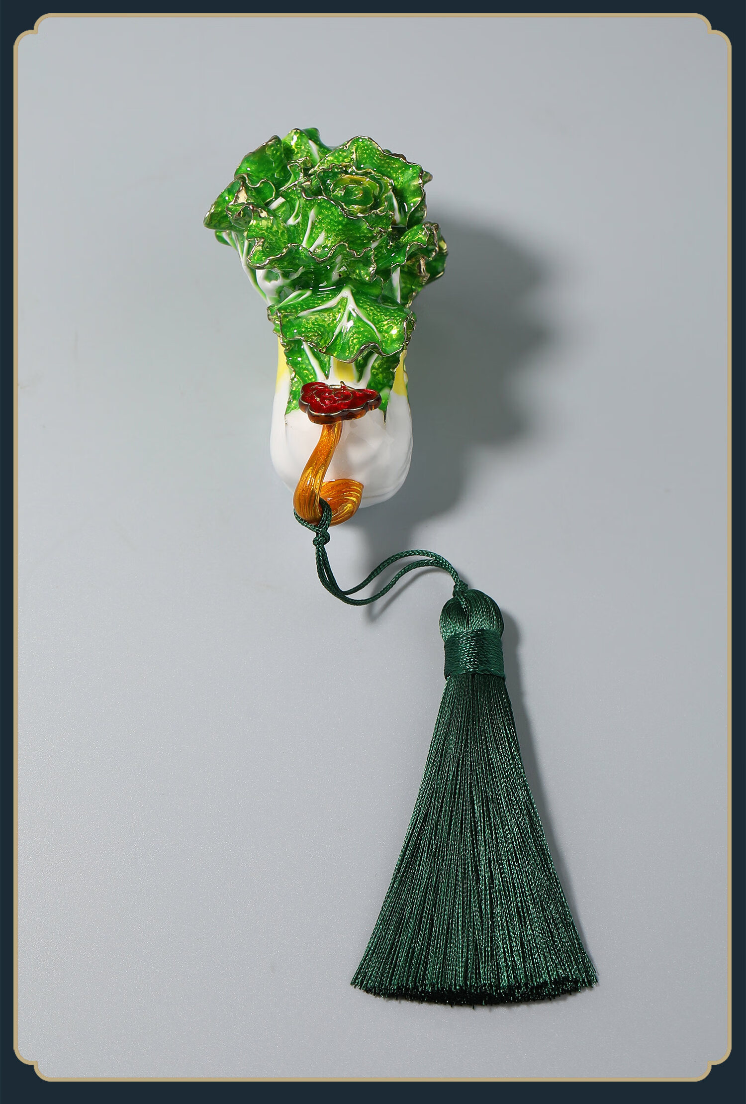 Daming Copper Craftsman Cabbage Pendant Wealth Gathering Fortune Handheld Car Hanging Creative Gift for Boyfriend and Father 4