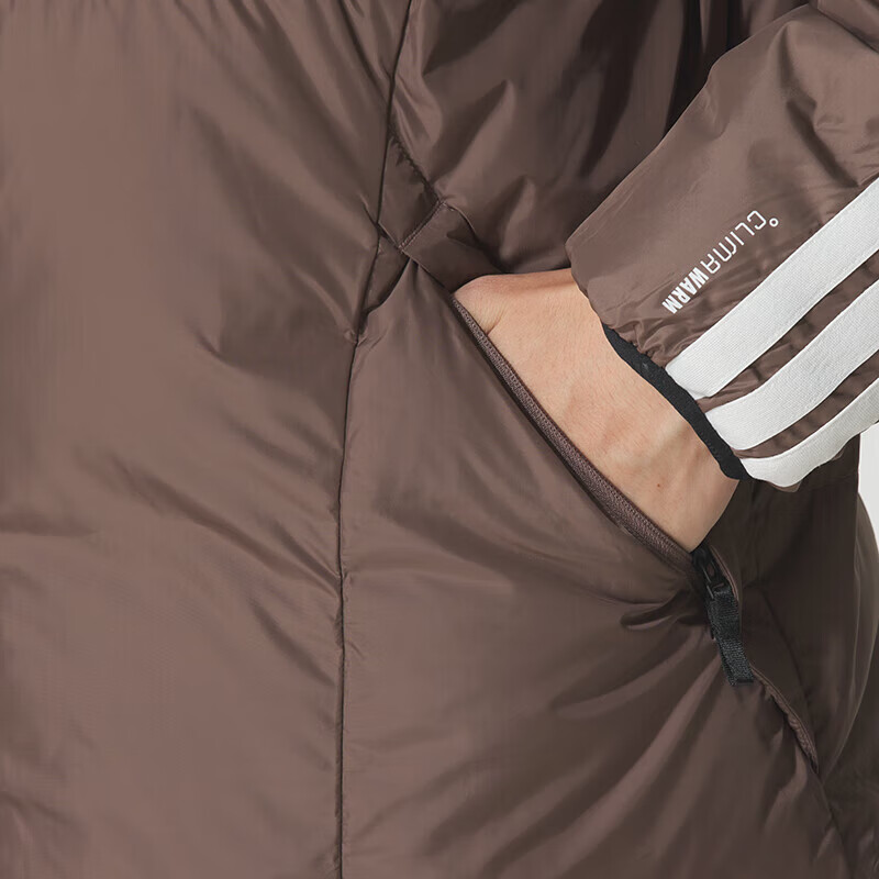 Adidas Men's Sports Style Series 3S LW D JKT Short Down Jacket KC2488 Dark Brown M 6
