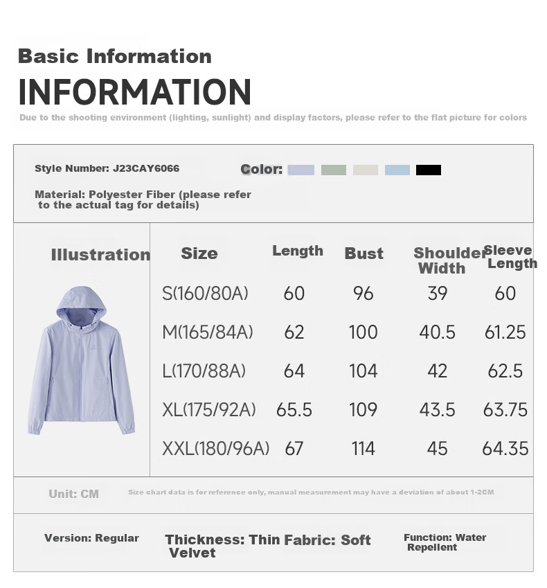 CAMEL Thin Fleece Windbreaker, Women's Outdoor Water-Repellent Slim-Fit Woven Jacket, J23CAYL6066, Lavender Purple, Size S 27