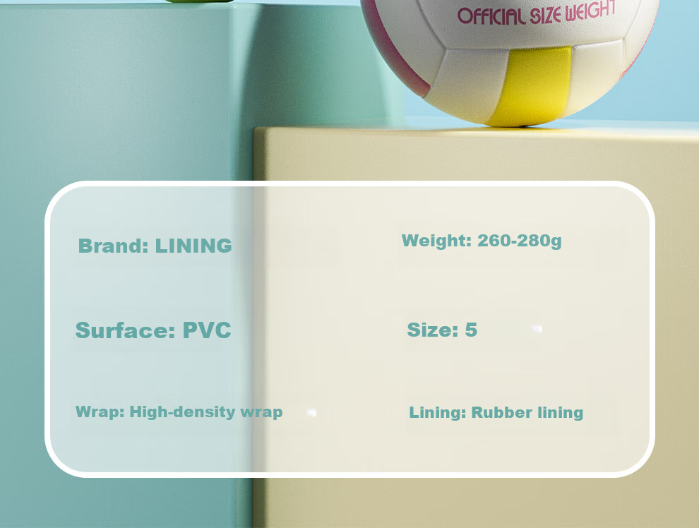 Li-Ning Volleyball, Standard Competition Training for Middle School Entrance Exam, Size 5, for Adults And Children, Elementary School Students, Soft And Hard Shells, No. 5 Ball 20