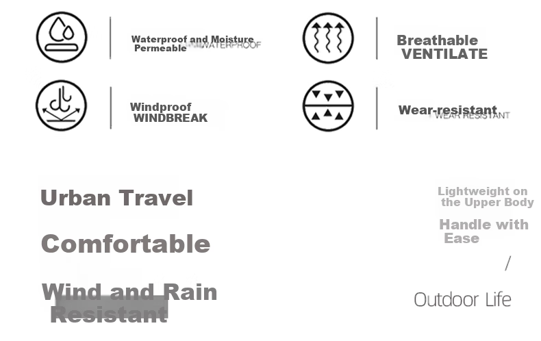 JEEP Men's Windbreaker Jacket, Spring Outdoor Windproof Mountaineering Coat, Versatile Outerwear, Black [Single Layer], Size M 2